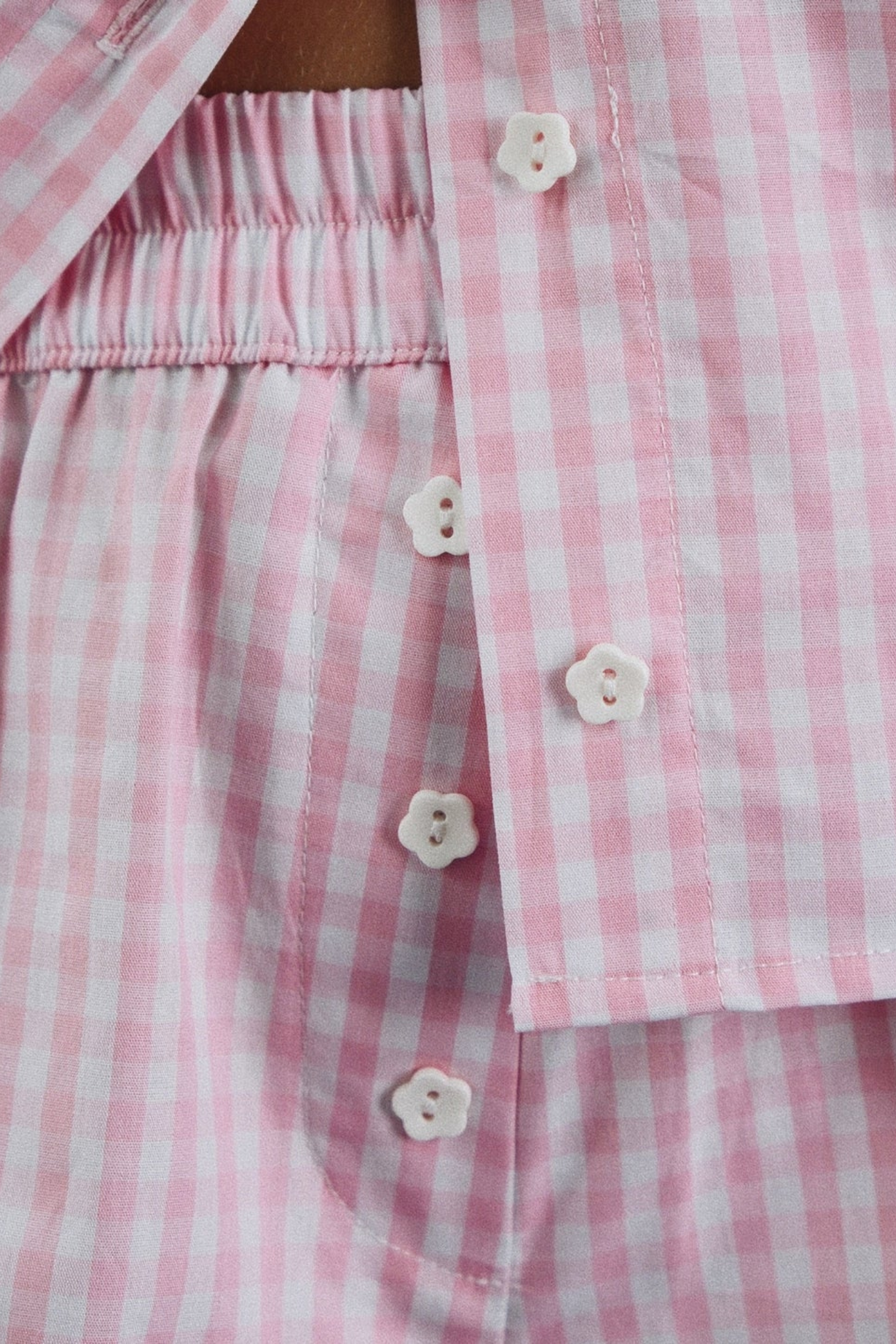 Dolly Gingham Pyjama Short Sleeve Shirt