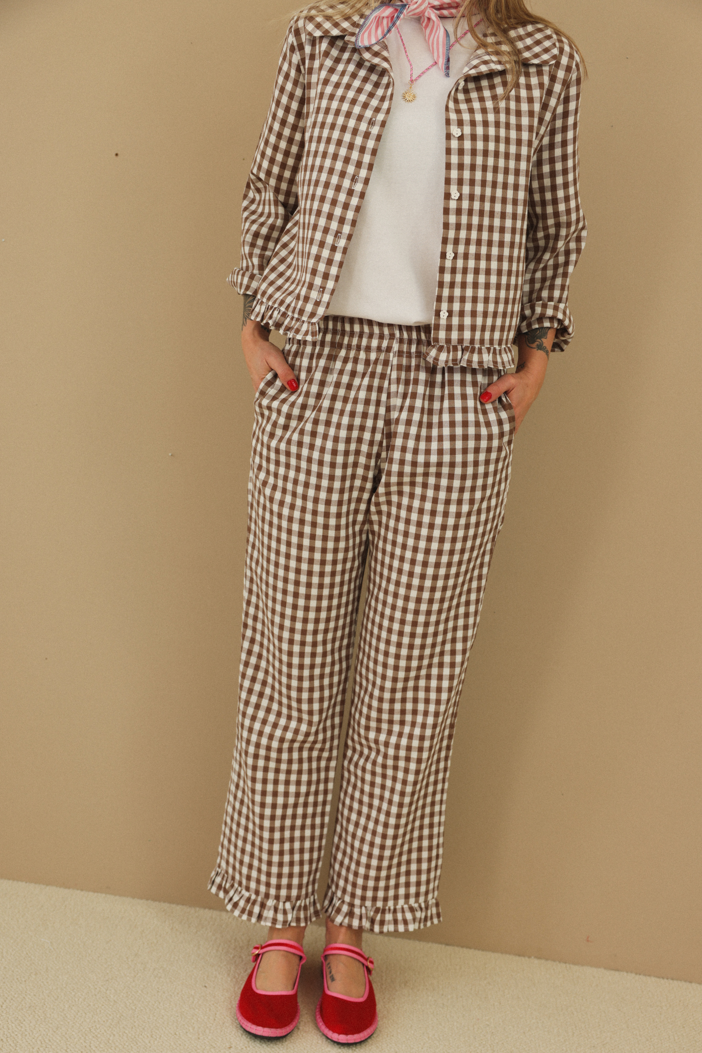 Le Vichy Pyjama Set Long Sleeve